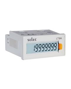 Selec LT920A-V, Hour Meter+Time Totaliser with Voltage Input, Size 24x48mm, Panel Mount