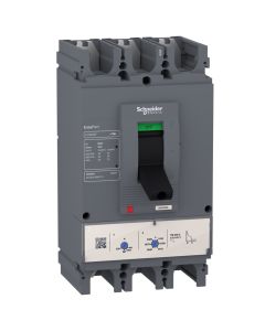 Schneider LV563307, MCCB, EasyPact CVS630F, 36kA at 415VAC, 630A, TMD trip unit, 3 Pole