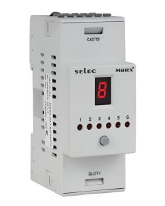 Selec MIBRX-DSP-2M-7-1-04-A, Modular type PLC - MIBRX, 7 seg (4 digit), 6 LED Display, DIN Rail Mount