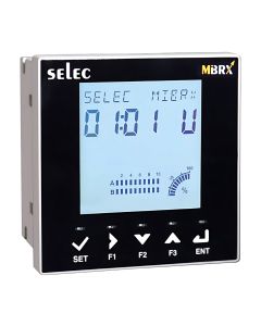 Selec MIBRX-DSP-IND-96-8-0-00-B, Modular type PLC - MIBRX, 3.5 Inch Customized LCD Independent Display with bar graph, Size 96x96mm, Panel Mount