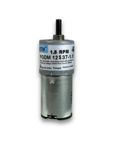 PGDM-12S37-1.8||12V DC Geared Motors, RPM 1.8, Gear Ratio 1:2430, Length 81.7mm  