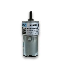 PGDM-12S37-25||12V DC Geared Motors, RPM 25, Gear Ratio 1:180, Length 77mm  