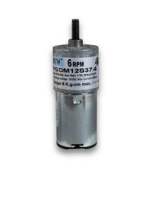 PGDM-12S37-6||12V DC Geared Motors, RPM 6, Gear Ratio 1:750, Length 81.7mm  