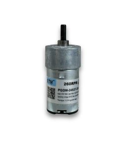 PGDM-24S37-260||24V DC Geared Motors, RPM 260, Gear Ratio 1:025, Length 69mm  