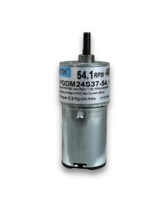 PGDM-24S37-54.1||24V DC Geared Motors, RPM 54.1, Gear Ratio 1:120, Length 77mm 