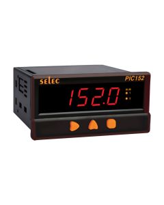 Selec PIC152A-VI-C-24V, 4 Digit Single Display Process Indicator, Universal input, Retransmission analog with RS485 Communicationand 2 Relay output, Size 48x96mm, Panel Mount