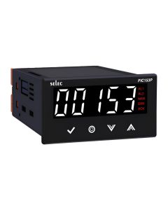 Selec PIC153-P-C-1, 5 Digit Single Display Universal Input Indicator, 2 Alarm Relay Output with RS485 Communication, Size 48x96mm, Panel Mount