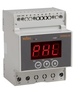 Selec PPRWD-4M-1, 3 Digits LED Display, Single Phase Digital Pump Protection Relay With Inbuilt WLC, DIN Rail Mount