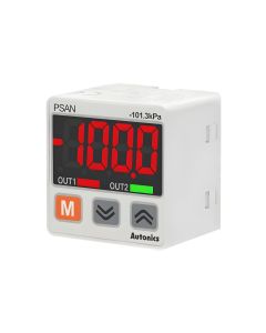 Autonics PSAN-V01CPV-RC1/8, Applicable fluid (Pneumatic type) Air & Non-corrosive gas, Rear fitting, PNP open collector, Digital Display Pressure Sensor