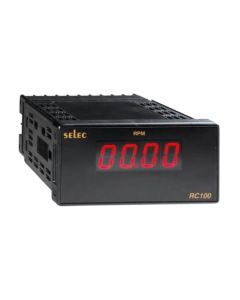 Selec RC100C, 4 Digits LED Rate Indicator, 48x96mm, Panel Mount