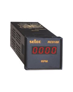 Selec RC5100, 4 digits RPM Indicator, Inbuilt Sensor Supply, 48x48mm, Panel Mount