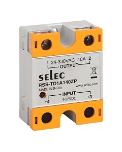 Selec RSS-TD1A140ZP, DC Input, AC Output, 40A Solid State Relay, Panel Mount