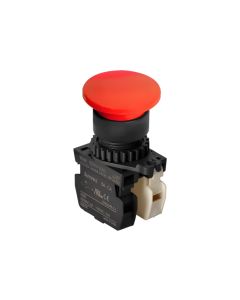 Autonics S2BR-P1RAB, Button type Extended, Red, Mushroom Head Push Button Switch 
