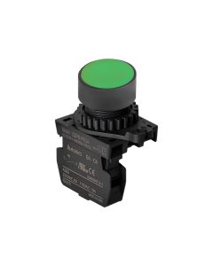 Autonics S2PR-P1GA, Non-illuminated, Green, Push Button