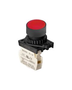 Autonics S2PR-P1RB, Non-illuminated, Red, Push Button