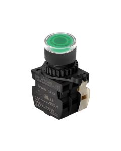 Autonics S2PR-P3GABD, Illuminated, Green, Push Button