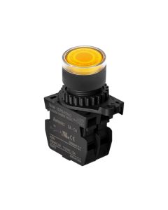Autonics S2PR-P3YAD, Illuminated, Yellow, Push Button