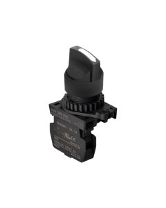 Autonics S2SR-S5WAB, Short lever 3-position, Spring return two-way operation type, White, Selector Switch