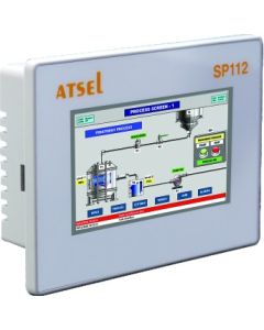 Selec SP112-GT40-ET-CE, 4.3 Inch Resistive Touch Display HMI With Serial & Ethernet Ports, Resolution 480x272 pixels, Size 129 x 93mm