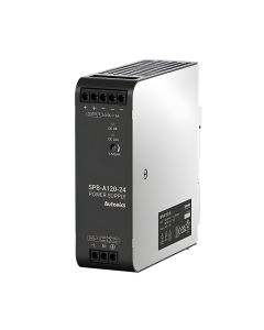 Autonics SPB-A120-24, Input Voltage 100-240VAC~/ 90-350VDC, Output Voltage 24VDC, Output Current 5A, DIN Rail Switching Mode Power Supply