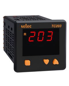Selec TC203AX, 3 Digit Single Display Digital Temperature Controller, Relay/SSR Output, Size 72x72mm, Panel Mount