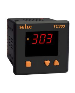 Selec TC303AX, 3 Digit single display Digital Temperature Controller, TC/RTD Input, Relay/SSR Output, Size 96x96mm, Panel Mount