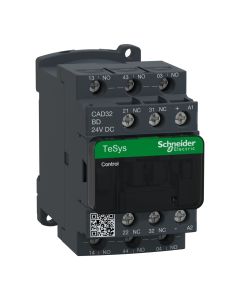Schneider CAD32BD, TeSys D control relay - 3 NO + 2 NC, 690 V - 24 V DC standard coil