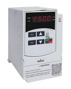 Selec VFD-L-1-005-230V, Economical Series Single Phase AC Drives, 230VAC INPUT, 3 Phase 230V AC OUTPUT, 0.5 HP /0.4kW /2.5Amp Output