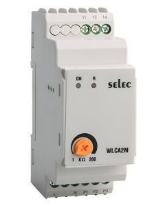 Selec WLCA2M1-CE, Single Tank Water Level Controller, Trip Relay Indication, Size 35mm, DIN Rail Mount