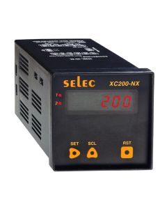Selec XC200NX, 6 Digit Counter, 5 Digit RPM Indicator, Multifunction, Quadrature Input 2 Setpoint, 72x72mm