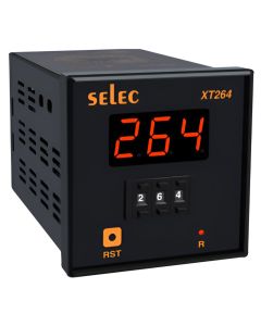 Selec XT264-3, 3 digit Single Display, Thumbwheel Digital Timer, Size 72x72mm, Panel Mount