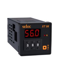 Selec XT56N-24, 3 digits, 7 segment LED, Single Set Point, 6 Time Ranges, 48x48mm, Panel Mount