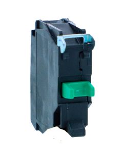 Schneider ZBE101N, Single contact block, Harmony XB5N XB7N, Silver alloy, Screw clamp terminal, 1 NO