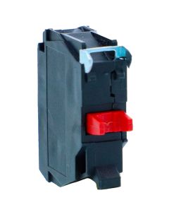 Schneider ZBE102N, Single contact block, Harmony XB5N XB7N, Silver alloy, Screw clamp terminal, 1 NC