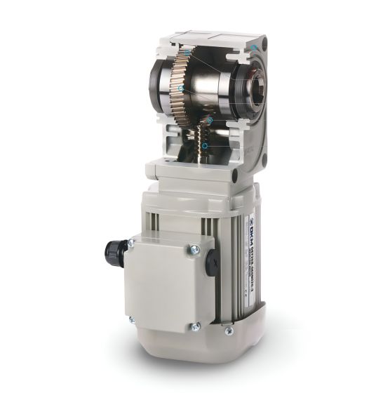 MDSY25S-050N020-G||Three Phase Helicross Hollow AC geared motor, Gear Ratio 1:50, Hollow Diameter 25mm, 200Watt, 230VAC  
