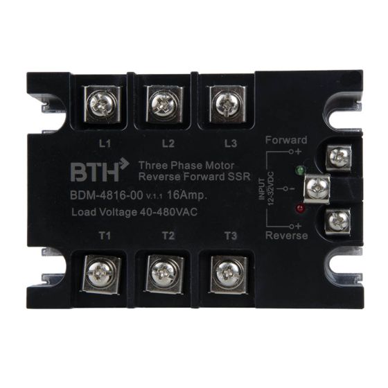 BDM-4816-00||Motor Reversing Relay for Three Phase, Input DC Output AC, 16A Solid State Relay  