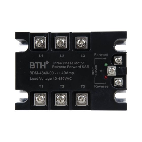 BDM-4840-00||Motor Reversing Relay for Three Phase, Input DC Output AC, 40A Solid State Relay 