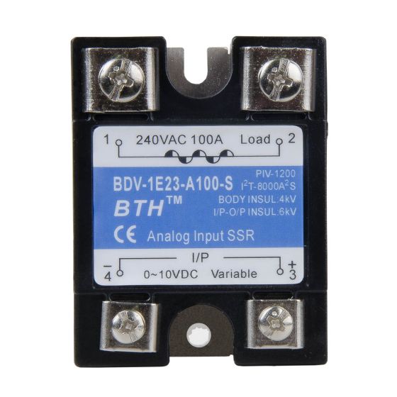 BDV-1E23-A100-S||Input 0~10VDC, Single Phase, 100A Analog Solid State Relay 