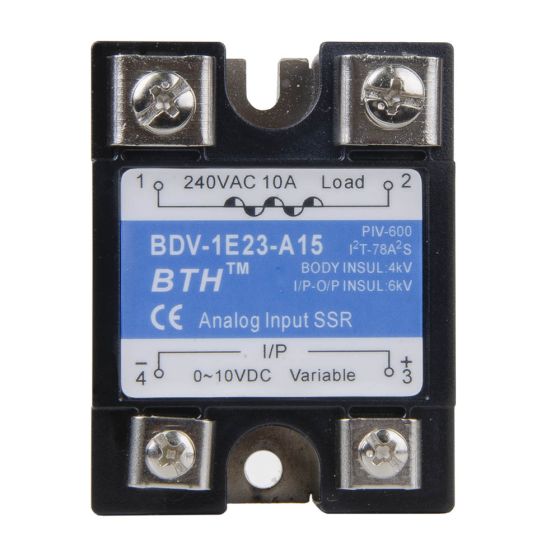 BDV-1E23-A15||Input 0~10VDC, Single Phase, 15A Analog Solid State Relay  