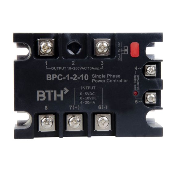BPC-1-2-10||Input 4~20mA/0~10VDC, Single Phase, 10A Solid State Relay 