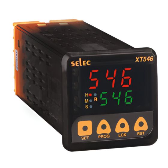 Selec XT-546BX, 3 Digit LED Dual Display, Multifunctional/Multi Time Range Digital Timer, Size 48x48mm, Panel Mount