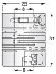 BCS-31-25-8-8-A||Spiral Aluminium Flexible Coupling, 8mmx8mm (Encoder, Stepper Motor) 