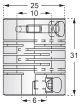 BCS-31-25-10-6-A||Spiral Aluminium Flexible Coupling, 10mmx6mm (Encoder, Stepper Motor) 