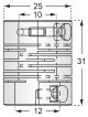 BCS-31-25-10-12-A||Spiral Aluminium Flexible Coupling, 10mmx12mm (Encoder, Stepper Motor) 