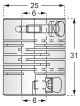 BCS-31-25-6-6-A||Spiral Aluminium Flexible Coupling, 6mmx6mm (Encoder, Stepper Motor) 