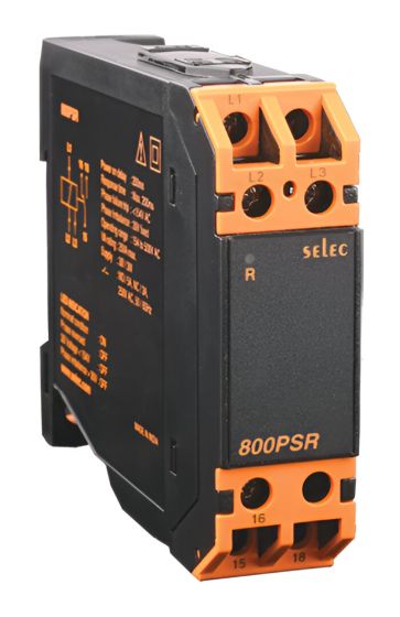 Selec 800PSR, Phase Sequence Relay, Three Phase, Size 22.5mm, DIN Rail  Mount