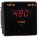 Selec MV305, 3 Digits 7 Segment LED Display Digital Volt Meter, Single Phase, Size 96x96mm, Panel Mount