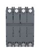 Schneider LV540309, MCCB, EasyPact CVS400F, 36 kA at 415 VAC, 400 A rating thermal magnetic TM-D trip unit, 4 Pole