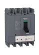 Schneider LV540309, MCCB, EasyPact CVS400F, 36 kA at 415 VAC, 400 A rating thermal magnetic TM-D trip unit, 4 Pole