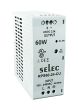 Selec RPS60-24-CU, 60Watt 24V/2.5A Current Power Supply, DIN Rail Mount, Plastic Housing